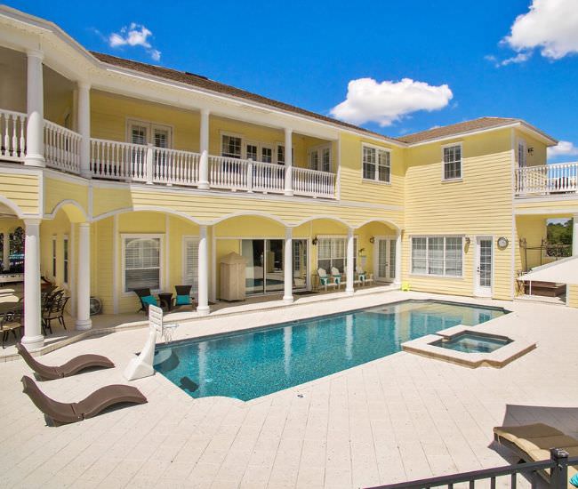luxury florida vacation home with private pool and balcony views in reunion resort orlando