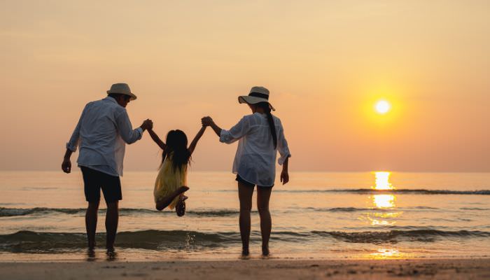 family sunset